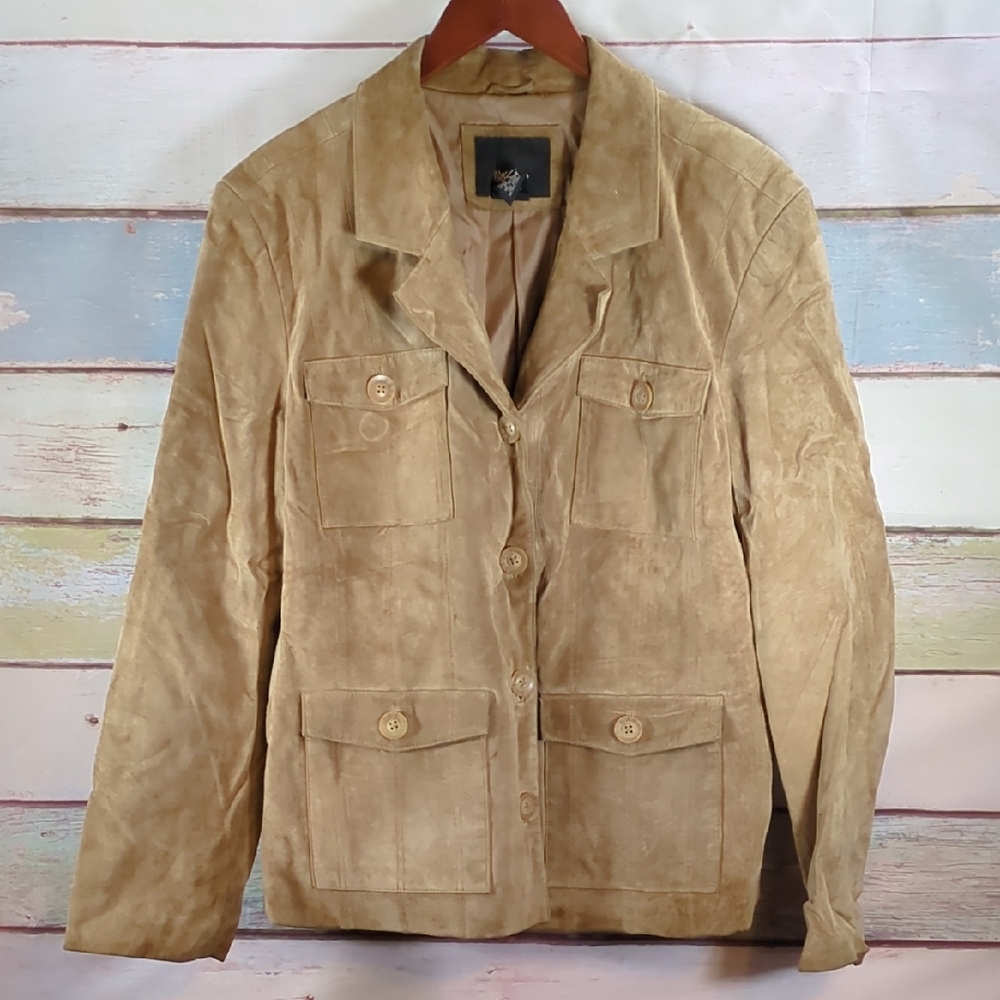 Mossimo Supply Co. Women's Tan Leather Jacket